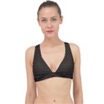 Geometric Abstract Pattern Line Classic Banded Bikini Top