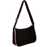 Geometric Abstract Pattern Line Zip Up Shoulder Bag