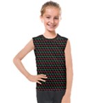 Geometric Abstract Pattern Line Kids  Mesh Tank Top