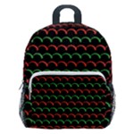 Geometric Abstract Pattern Line Kids  Age 5-10 Lightweight School Backpack with Side Pockets