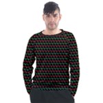 Geometric Abstract Pattern Line Men s Long Sleeve Raglan T-Shirt