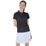 Geometric Abstract Pattern Line Women s Polo T-Shirt