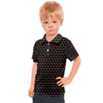 Geometric Abstract Pattern Line Kids  Polo T-Shirt