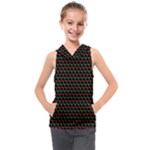 Geometric Abstract Pattern Line Kids  Sleeveless Hoodie