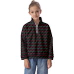 Geometric Abstract Pattern Line Kids  Half Zip Hoodie