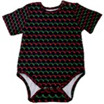 Geometric Abstract Pattern Line Baby Short Sleeve Bodysuit