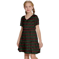 Kids  Short Sleeve Tiered Mini Dress 