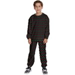 Geometric Abstract Pattern Line Kids  Sweatshirt set