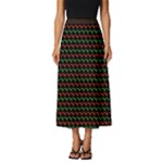 Geometric Abstract Pattern Line Classic Midi Chiffon Skirt