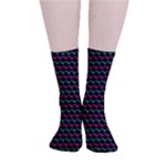 Geometric Abstract Pattern Line Smooth Crew Length Tube Socks