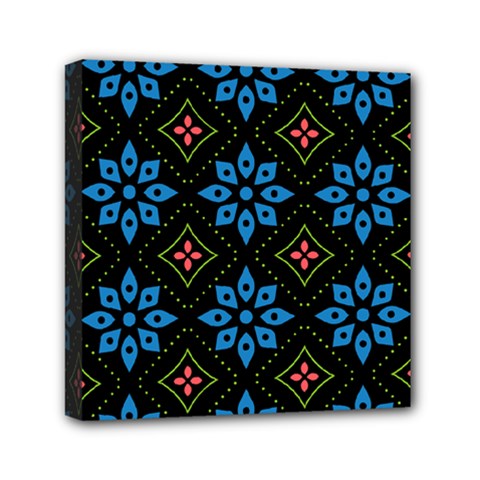 Flower Pattern Flora Floral Seamless Mini Canvas 6  x 6  (Stretched) from ArtsNow.com