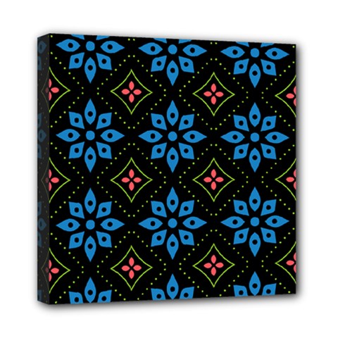 Flower Pattern Flora Floral Seamless Mini Canvas 8  x 8  (Stretched) from ArtsNow.com