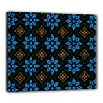 Flower Pattern Flora Floral Seamless Canvas 24  x 20  (Stretched)