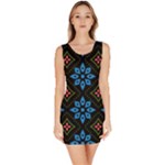 Flower Pattern Flora Floral Seamless Bodycon Dress