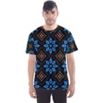 Flower Pattern Flora Floral Seamless Men s Sport Mesh T-Shirt