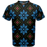 Flower Pattern Flora Floral Seamless Men s Cotton T-Shirt