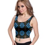 Flower Pattern Flora Floral Seamless Crop Top