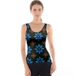 Flower Pattern Flora Floral Seamless Women s Basic Tank Top