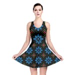 Flower Pattern Flora Floral Seamless Reversible Skater Dress