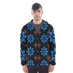 Flower Pattern Flora Floral Seamless Men s Hooded Windbreaker