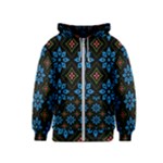 Flower Pattern Flora Floral Seamless Kids  Zipper Hoodie