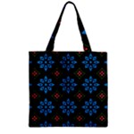 Flower Pattern Flora Floral Seamless Zipper Grocery Tote Bag