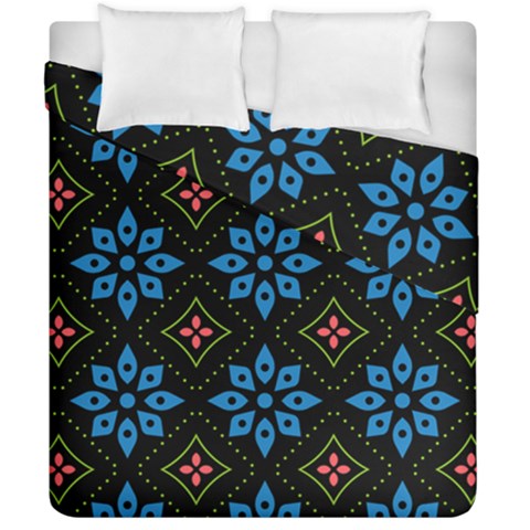 Flower Pattern Flora Floral Seamless Duvet Cover Double Side (California King Size) from ArtsNow.com