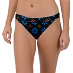 Flower Pattern Flora Floral Seamless Band Bikini Bottoms