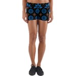 Flower Pattern Flora Floral Seamless Yoga Shorts