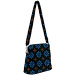 Flower Pattern Flora Floral Seamless Zipper Messenger Bag