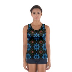 Flower Pattern Flora Floral Seamless Sport Tank Top  from ArtsNow.com