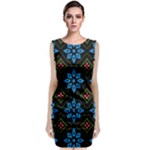 Flower Pattern Flora Floral Seamless Classic Sleeveless Midi Dress