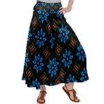 Flower Pattern Flora Floral Seamless Women s Satin Palazzo Pants