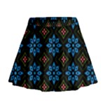 Flower Pattern Flora Floral Seamless Mini Flare Skirt