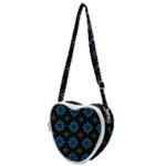 Flower Pattern Flora Floral Seamless Heart Shoulder Bag