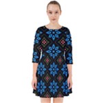 Flower Pattern Flora Floral Seamless Smock Dress