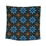 Flower Pattern Flora Floral Seamless Square Tapestry (Small)