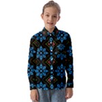 Flower Pattern Flora Floral Seamless Kids  Long Sleeve Shirt