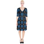 Flower Pattern Flora Floral Seamless Wrap Up Cocktail Dress