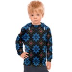 Flower Pattern Flora Floral Seamless Kids  Hooded Pullover