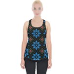 Flower Pattern Flora Floral Seamless Piece Up Tank Top