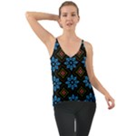 Flower Pattern Flora Floral Seamless Chiffon Cami