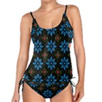 Flower Pattern Flora Floral Seamless Tankini Set