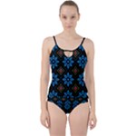 Flower Pattern Flora Floral Seamless Cut Out Top Tankini Set