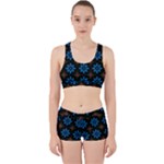 Flower Pattern Flora Floral Seamless Work It Out Gym Set