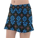 Flower Pattern Flora Floral Seamless Classic Tennis Skirt