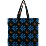 Flower Pattern Flora Floral Seamless Canvas Travel Bag