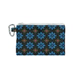 Flower Pattern Flora Floral Seamless Canvas Cosmetic Bag (Small)