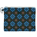 Flower Pattern Flora Floral Seamless Canvas Cosmetic Bag (XXL)