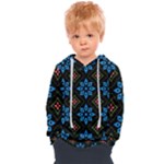 Flower Pattern Flora Floral Seamless Kids  Overhead Hoodie